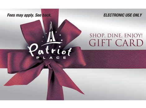 patriots gift card